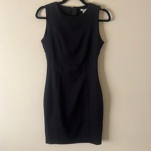 H&M black/navy blue work dress sz 6 NWT